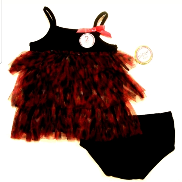 Piper Baby Tiered Tutu Dress 0-3 Months - Picture 1 of 1